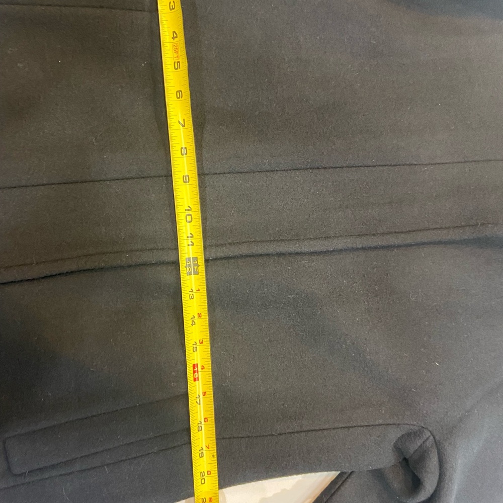 NWT JCrew Black wool blend city coat.  Size 10 sold out. - Picture 12 of 16